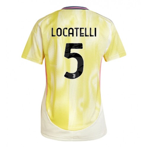 Dámy Fotbalový dres Juventus Manuel Locatelli #5 2024-25 Venkovní Krátký Rukáv